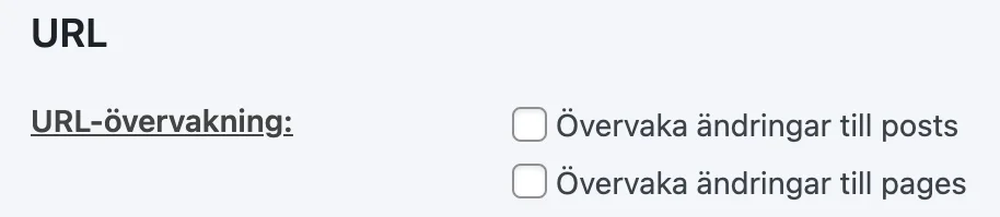 URL-övervakning